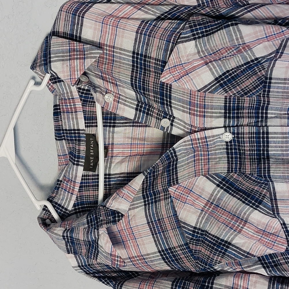 22 Lane Bryant Plaid T-shirt Dress